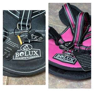 Bolux Dog Harnesses 2-size L.  My puppies outgrew them before we could use them.